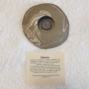 Ikebana Stoneware Bowl (Japanese Art of Flowers)